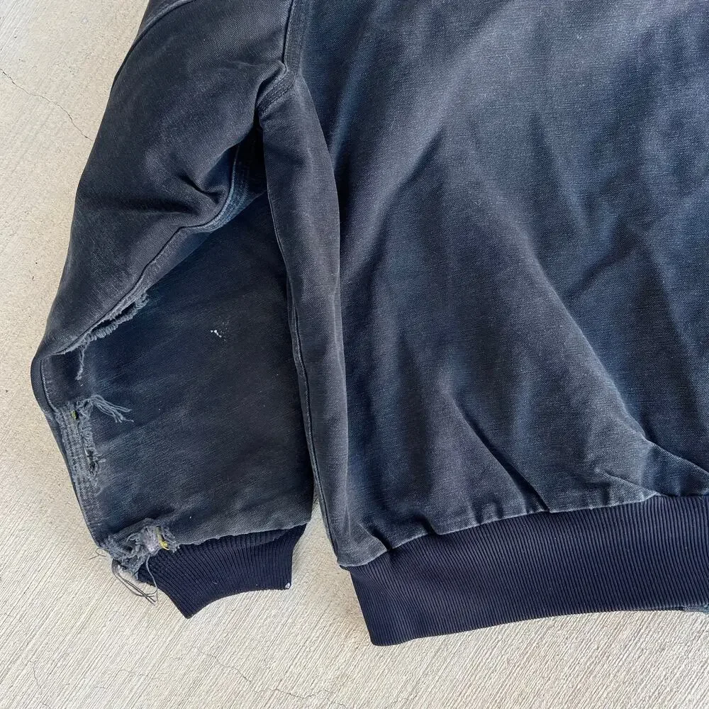 Carhartt black hooded work wear jacket
